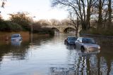 UK Floods: flooded bridge