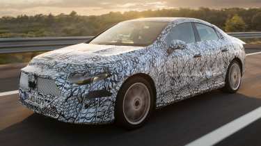 New Mercedes CLA in camo - dynamic front 3/4