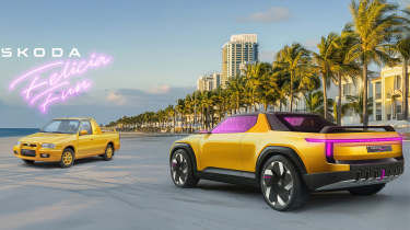 Skoda Felicia Fun concept - parked next to original