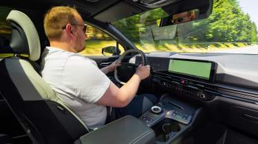 Ellis Hyde driving the Kia Sportage