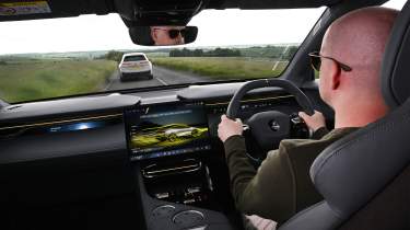 Lotus Eletre - driving interior