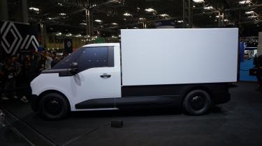 Renault Goelette on display at Commercial Vehicle Show - side