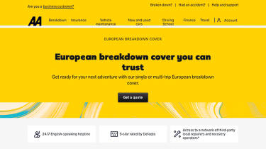 Best European breakdown cover - AA
