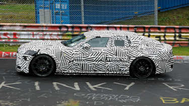 Jaguar Type GT coupe test car side