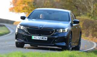 BMW i5 - front cornering, right