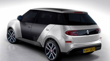 Renault 5 Auto Express rendering - rear