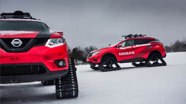 Nissan Winter Warrior concept - two models head on &amp; side on