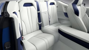 Lexus LC Convertible - rear seats blue