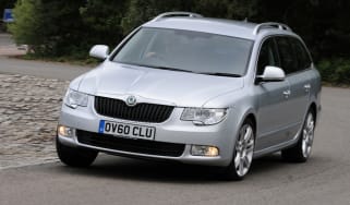 Skoda Superb front cornering