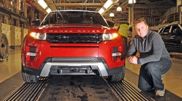 Range Rover Evoque at the factory