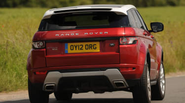 Range Rover Evoque rear cornering