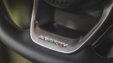 Abarth 500e - steering wheel detail