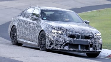 BMW M5 Hybrid Nurburgring testing - front/right side