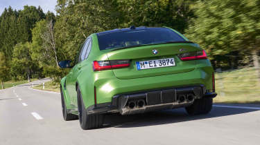 BMW M3 Competition - rear tracking