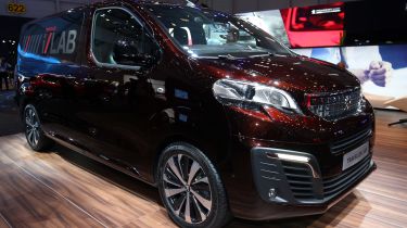 Peugeot Traveller i-Lab Concept - Geneva Stand Front Three Quarters 