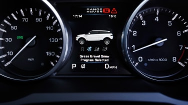 Range Rover Evoque off-road display