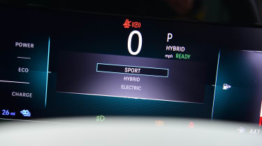 Vauxhall Astra - dashboard screen