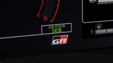 Toyota GR Yaris Sebastien Ogier - dashboard screen graphic