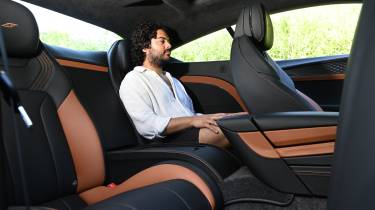 Jordan Katsianis sat in the Bentley Continental GT S