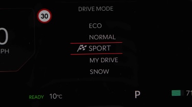 Kia EV5 - drive mode, driver's infotainment screen