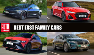 Best fast family cars - header image