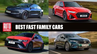 Best fast family cars - header image