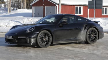 Porsche 911 Turbo S  992.2  facelift (camouflaged) - front angle