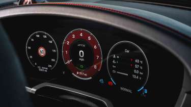 Porsche 911 Cabriolet - digital instrument cluster, dials