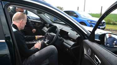 Chery Tiggo 8 - interior with Auto Express editor-at-large, Phil McNamara