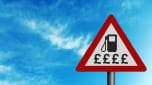 Petrol prices sign