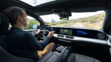 James Riswick driving the Mercedes GLE