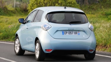 Renault ZOE rear cornering