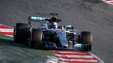 Formula 1 2017 - Mercedes front cornering