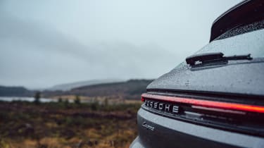 Porsche Cayenne E-Hybrid 2024 UK - rear detail
