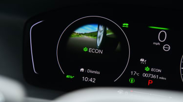 Honda Civic - dashboard screen (eco mode)
