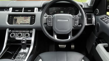 Range Rover Sport Supercharged steering wheel