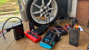 Selection of car jump starter packs