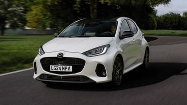 Mazda 2 Hybrid facelift - front tracking