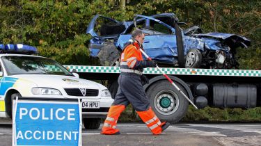 Police sign crash dangerous driving penalties