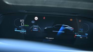 Peugeot E-408 - driver's display