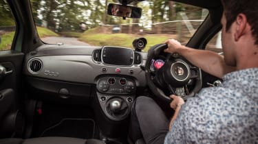 Abarth 695 70th Anniversario Shelsley Hill Climb - driving