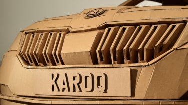 Cardboard Skoda Karoq front grille