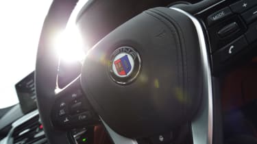 Alpina D5 S steering wheel close