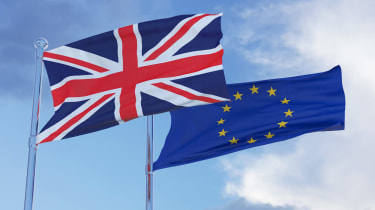UK & EU flags