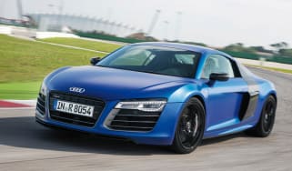 Audi R8 V10 Plus front action