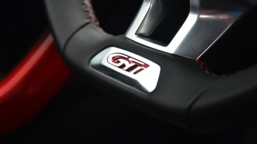 Peugeot 208 GTi steering wheel detail