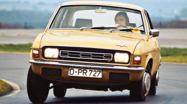Top 10 worst cars - Austin Allegro beige front cornering