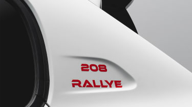 Peugeot 208 Rallye - C pillar badging