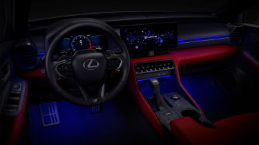New Lexus IS - dashboard with LED lights