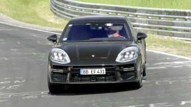 2024 Porsche Panamera at Nurburgring (camouflaged) - front action